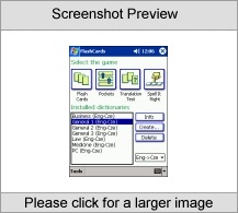 LingvoSoft FlashCards English  Czech for Pocket Screenshot